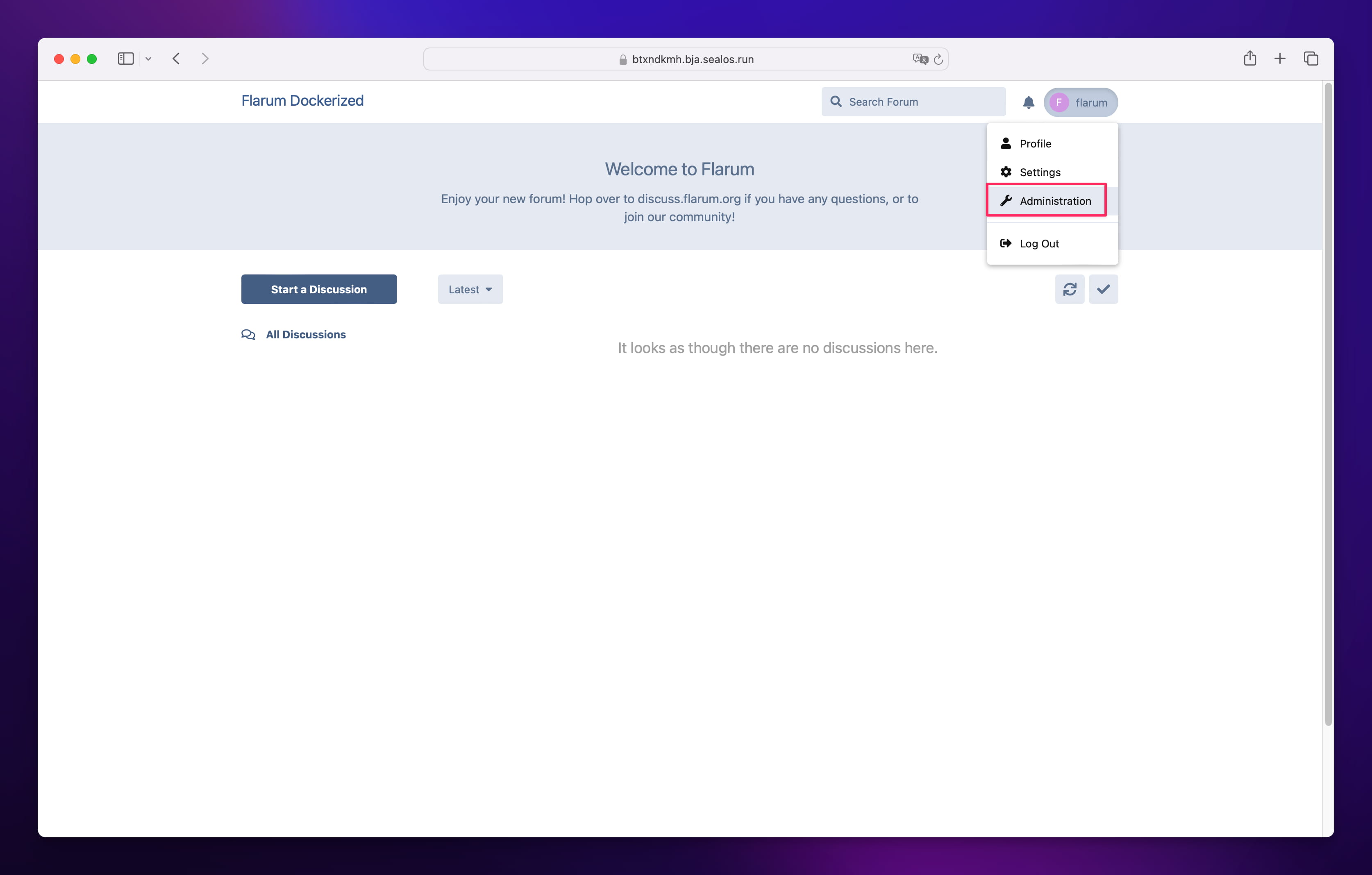 Flarum Admin Backend